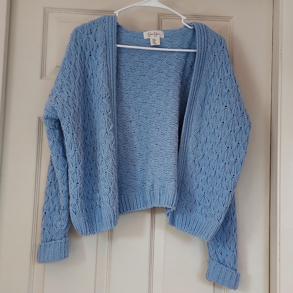 Jessica Simpson Blue Cardigan